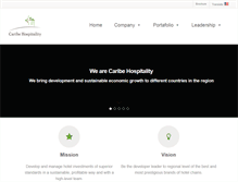Tablet Screenshot of caribehospitality.com